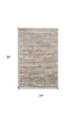 9' X 12' Ivory and Gray Abstract Non Skid Area Rug